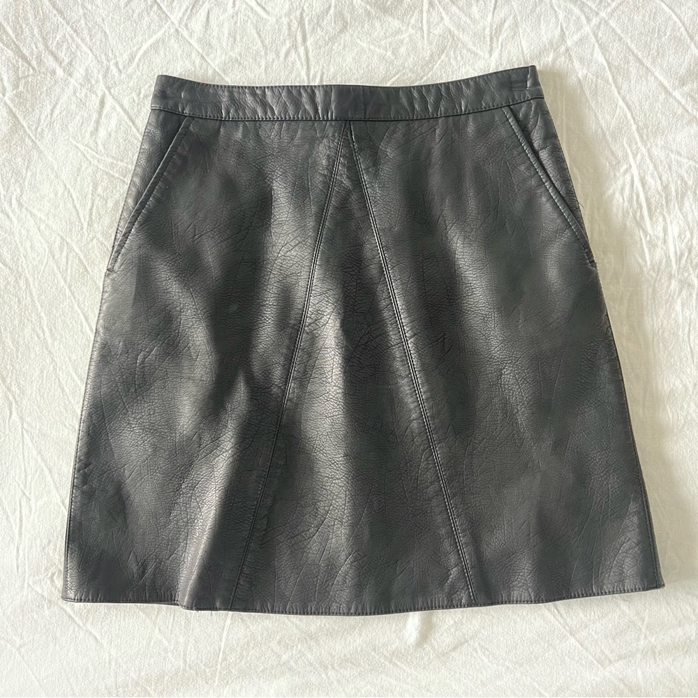 Black Leather Mini Skirt